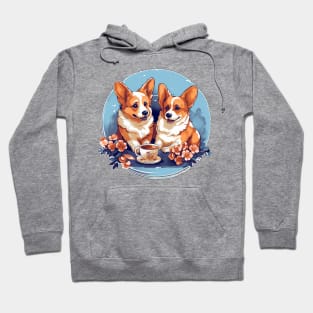 Corgis and Tea Time Hoodie